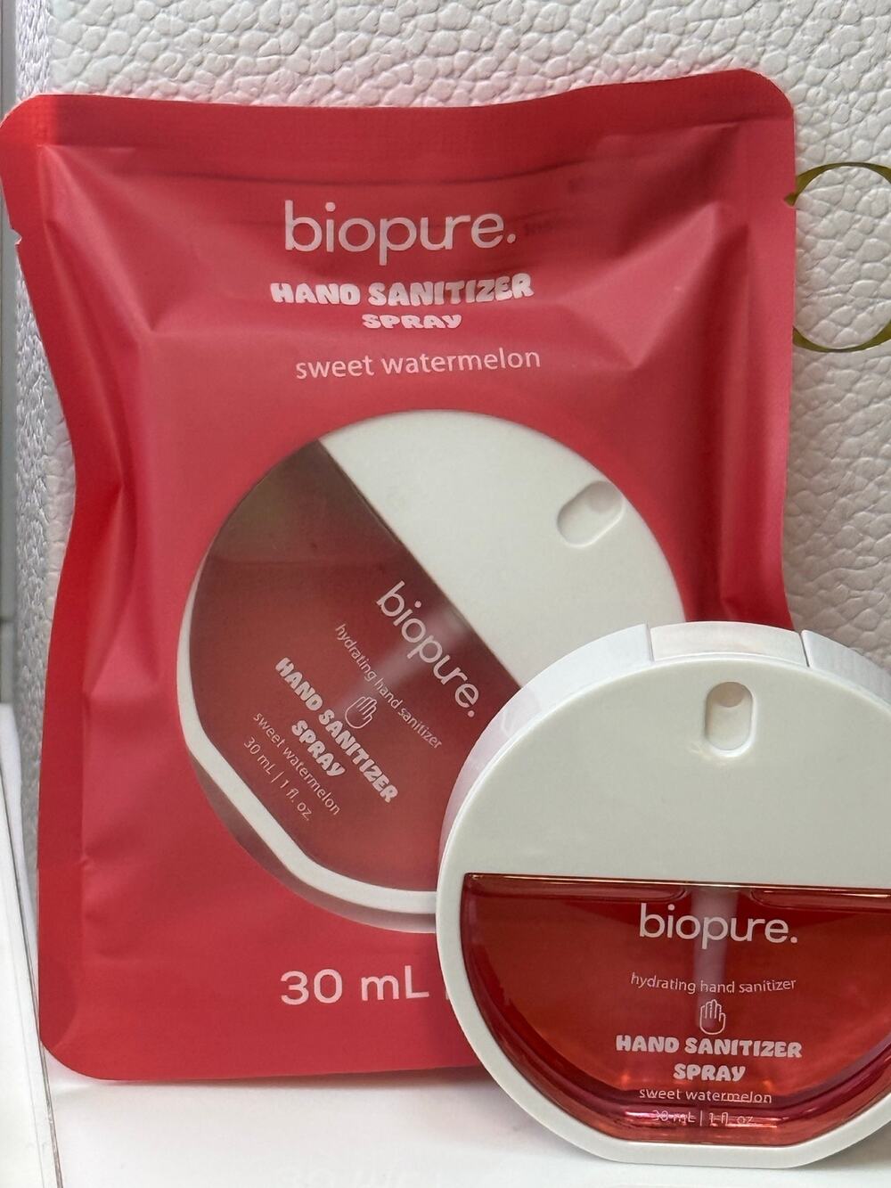 biopure Hydrating Hand Sanitizer Spray - Sweet Watermelon - 30mL - NEW as shown
